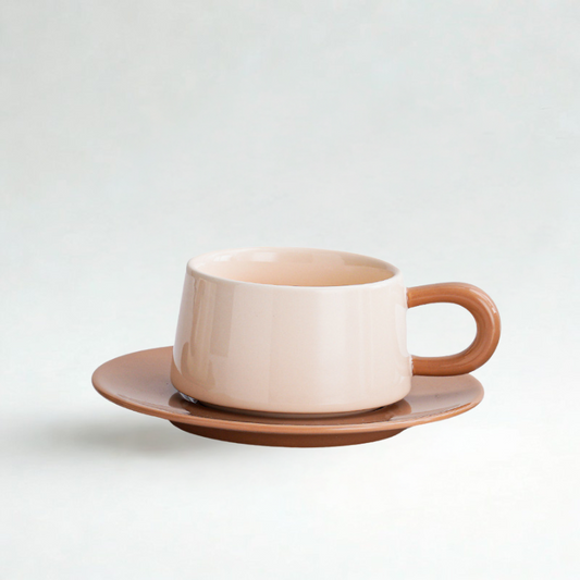 Minimalist Creamy Ceramic Cup
