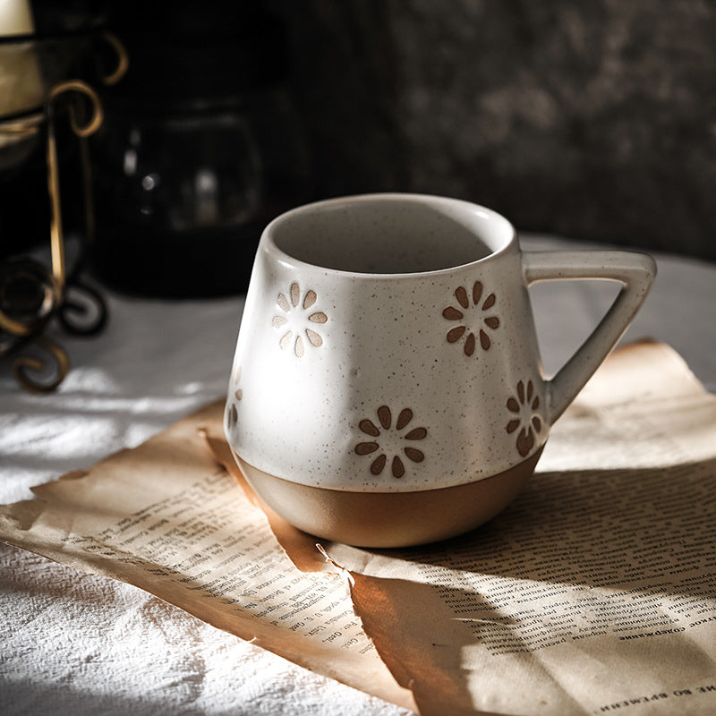Hand painted Geometric Ceramic Mug