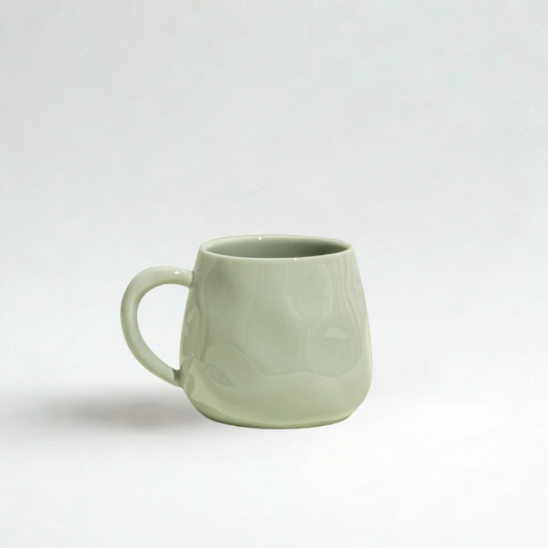 Minimalist Creamy Ceramic Tea Cup